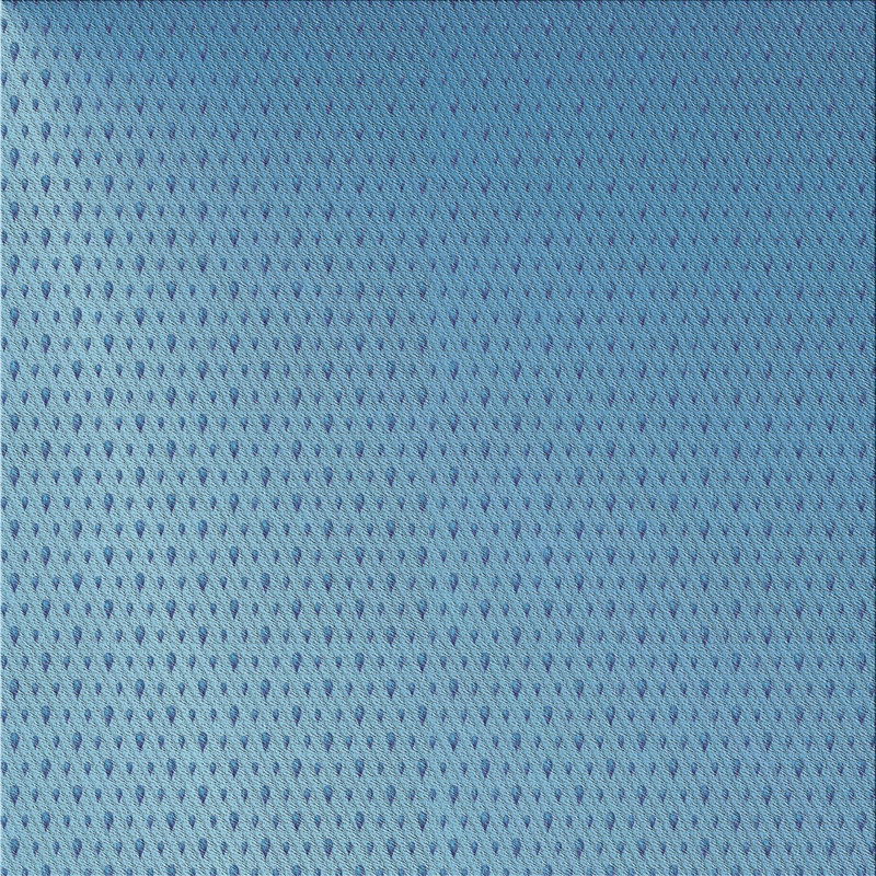 Tapis abstrait bleu, Carré 8 pi