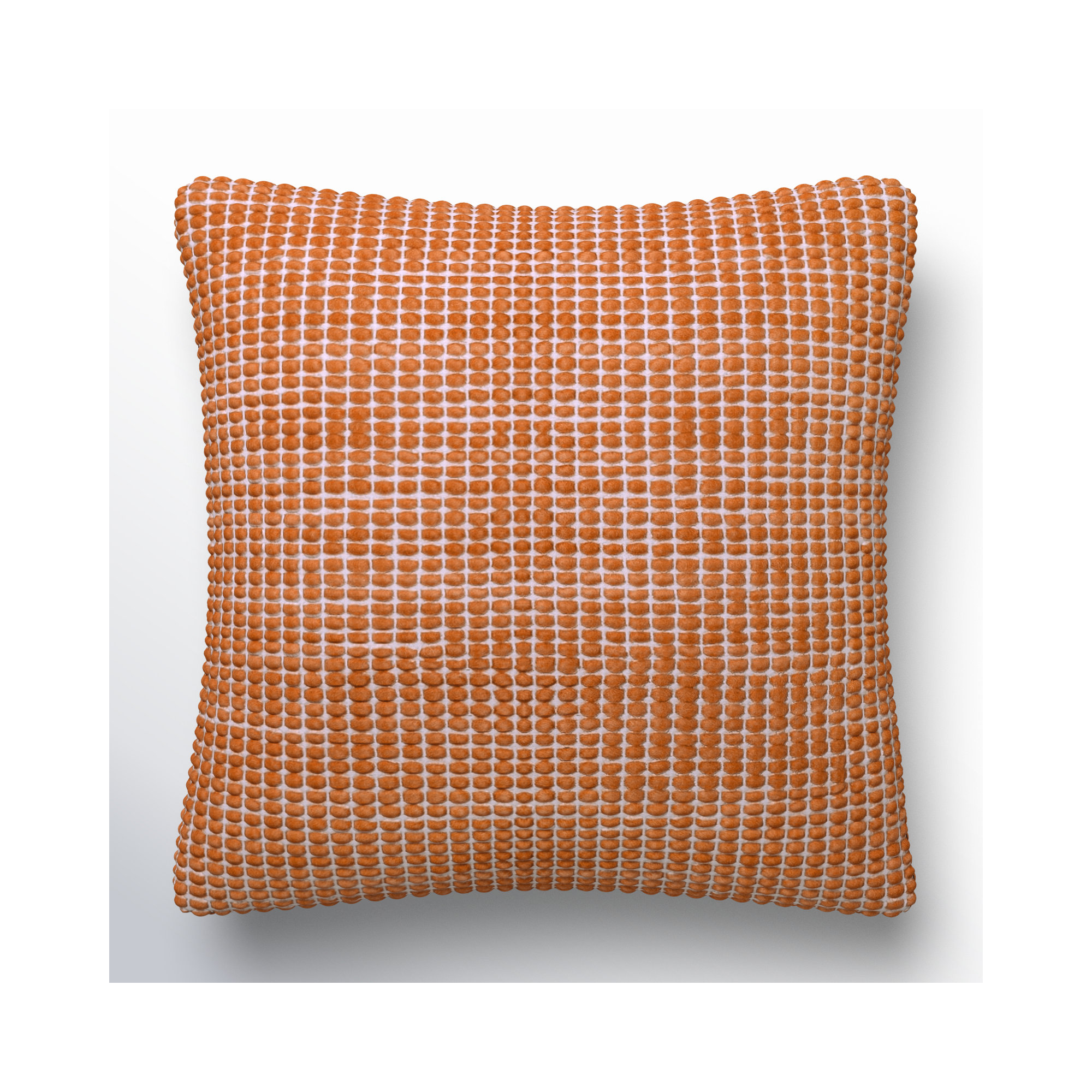 Waverly Wool Throw Pillow, Rust, Pillow Cover Only - No Insert, 22" x 22"