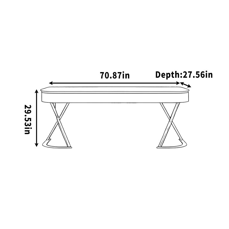 Décanteur, H 29,53 po x l 70,87 po x P 27,56 po