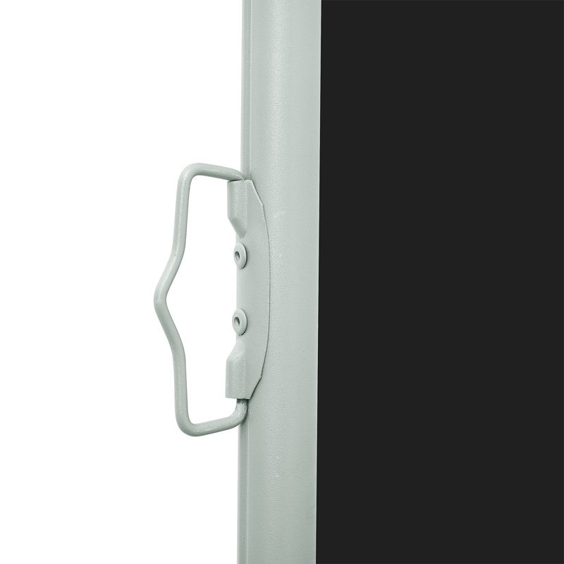 Hanwell Manual Retraction Side Awning in Anthracite, 55.1" H x 118.1" W