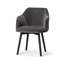 Fauteuil rembourré gris foncé