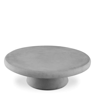 Cleon Round Concrete Outdoor Coffee Table , 39.37'' in. W 39.37'' in. D