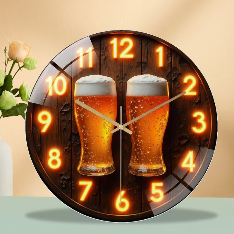 Horloge murale DEL avec affichage précis de l'heure