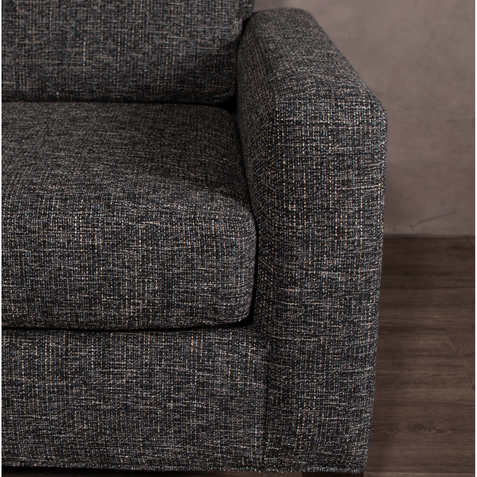 Madison 84" Sofa, Dorset Charcoal Performance Chenille