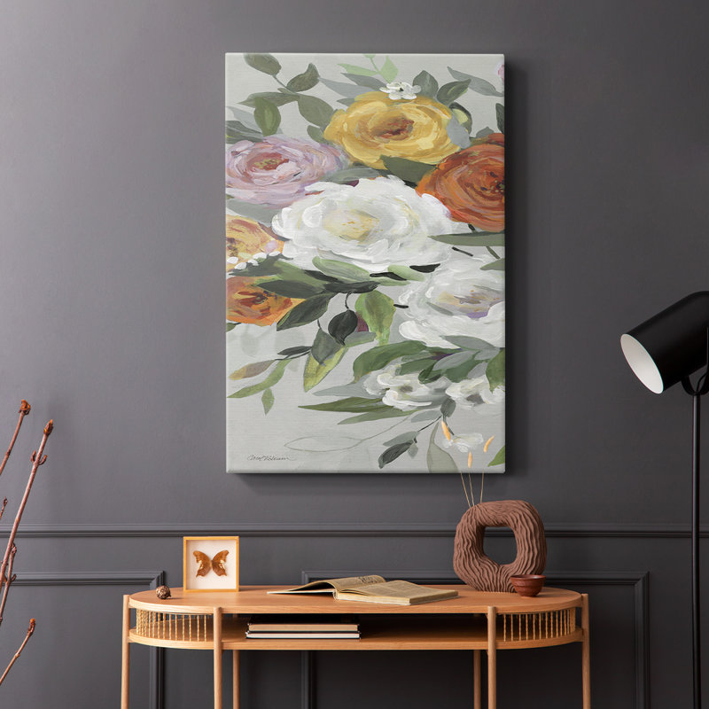 Mélange délicat I - Cavas enveloppés de galerie, H 18 po x l 12 po