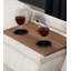 Canapé de rangement avec repose-pieds en forme de L beige-130225469