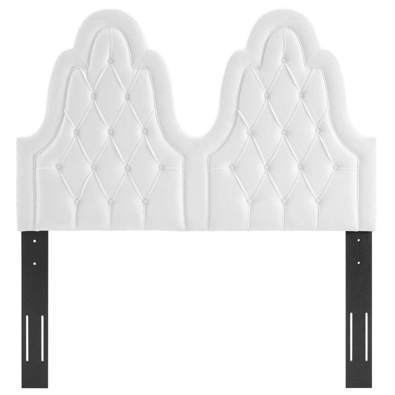 Tête de lit Augustine, Blanc, Double/grand