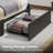 Bed with Headboard and Power Outlets, Upholstered bed with 4 Drawers and RGB LED Lights-1982295135-1982295132