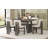 7-Piece Retro Dining Set, 1 Rectangular Table With Designed Trestle Base And 6 Upholstered Chairs For Dining Room And Kitchen-1495496068
