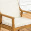 Chaise de salle à manger d'extérieur en bois d'acacia avec coussins amovibles (ensemble de 2)-506286354