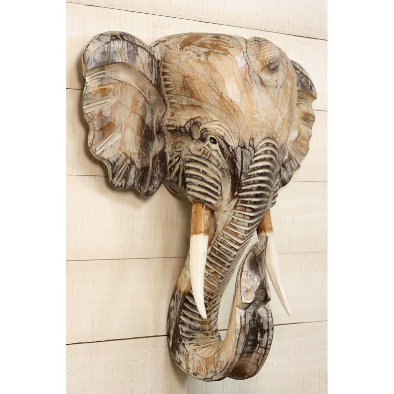 Sculpture murale éléphant