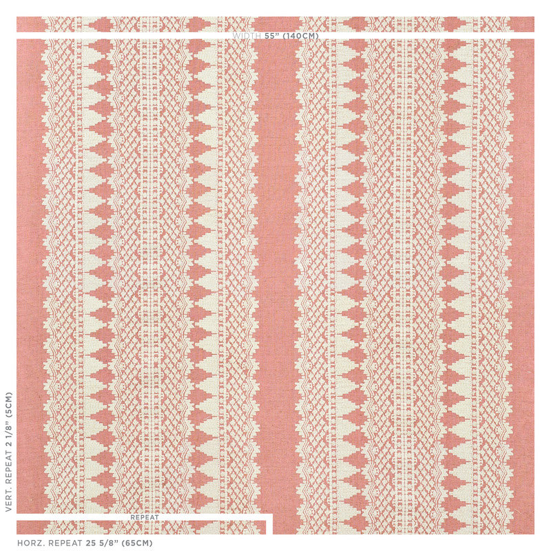 Wentworth Embroidery Fabric, Rose