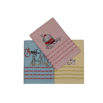 Ensemble de serviettes 3 pièces 100% coton