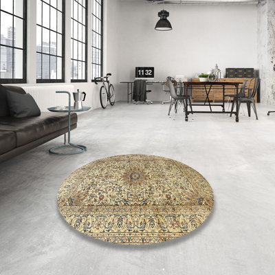 Tapis vert/brun traditionnel Bradway