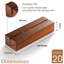 Porte-carte de place en bois d'acacia - table porte-affiche en bois acrylique (paquet de 20)-958539374