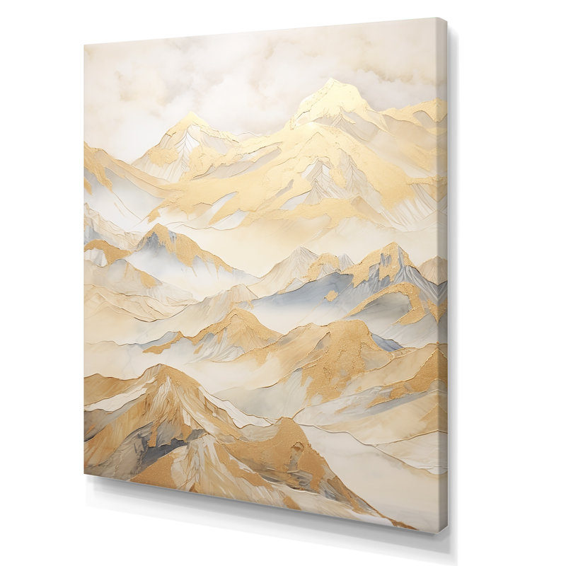 Harmonie alpine IV, Toile tendue, H 44 po x l 34 po x P 1,5 po