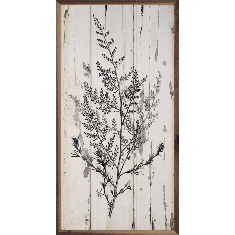 Branches Chippy Whitewash, 16" H x 8" W