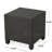Accent Table - Table, Dark Brown, 18"X18"X18", Made With , No Assembly Versatile Pe Coffee Brown Cube, Assembly, Long-Lasting Woven Finish-475836304
