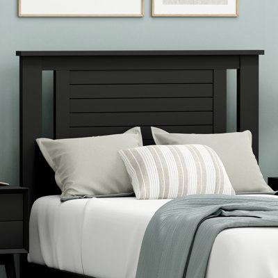 Amesbury Solid Wood Full Headboard With Horizontal Scoring by Lark Manor