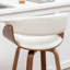 Tabourets pivotants Mid-Century rembourrés en similicuir Devlin-347477721-347477702
