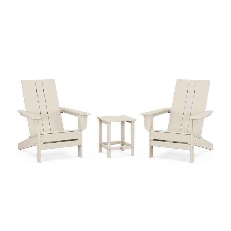 Chaise Adirondack d'extérieur avec table POLYWOOD x, Sable