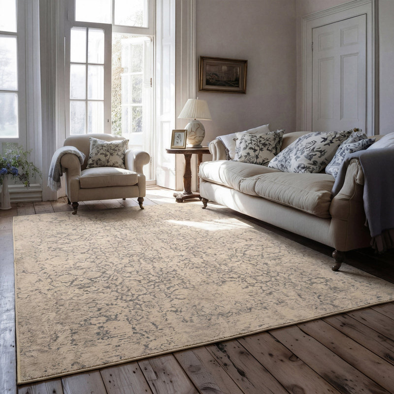 Destane Abstract Cotton Machine Tufted Area Rug, 240cm x 330cm