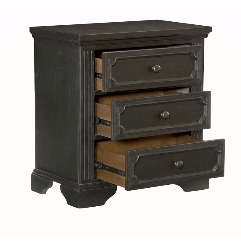 Table de chevet 3 tiroirs Traditional Design