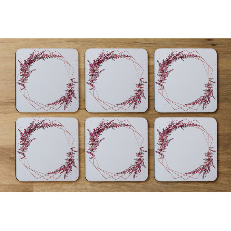 Square 6 Piece Coaster Set