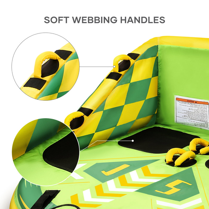 Tube gonflable pour 2 personnes, vert