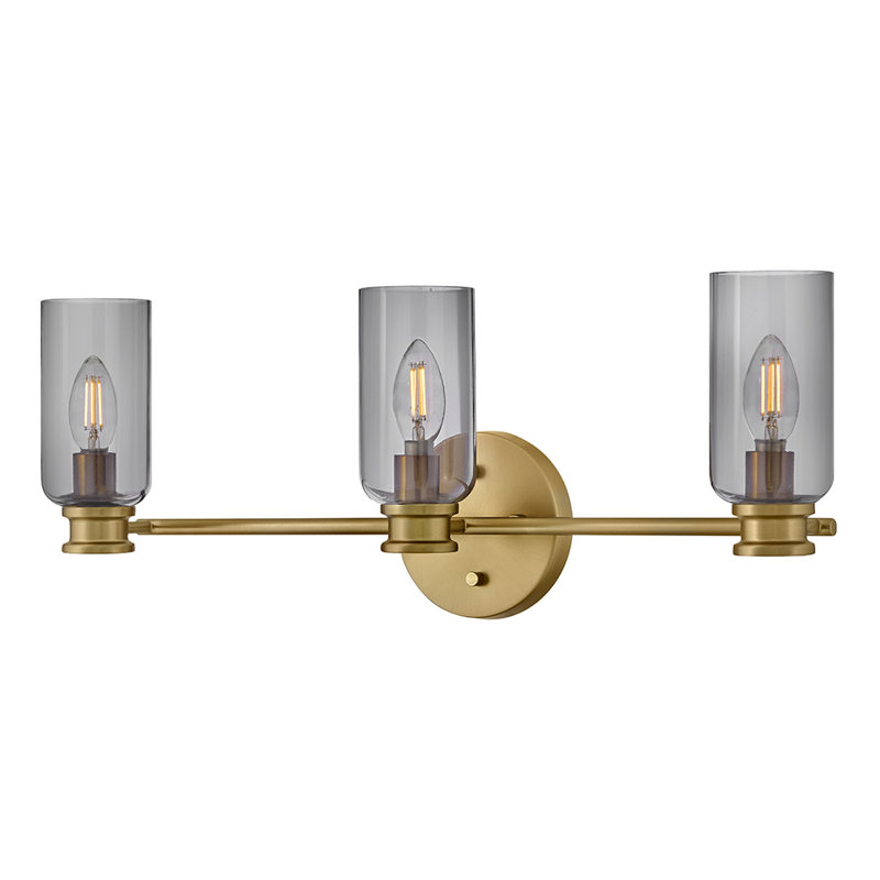 Luminaire de salle de bain 3 lumières, Bronze
