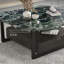 Modern cloud supercrystalline stone coffee table