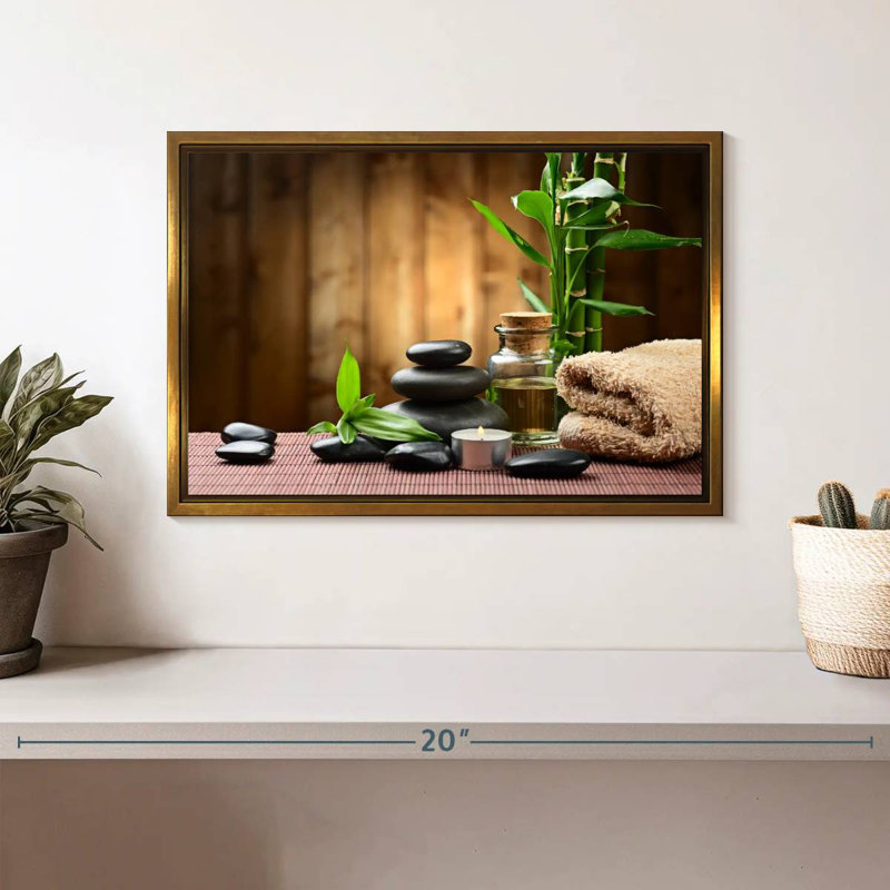 Conception de spa, Cadre flottant doré, 13 po x 9 po