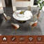 Table de salle à manger ronde 59 po 59 po avec plateau tournant rotatif à 360 ° résistant aux rayures et à la chaleur, pour salle à manger, cuisine, coin repas, espace compact (8 chaises)-1223067370