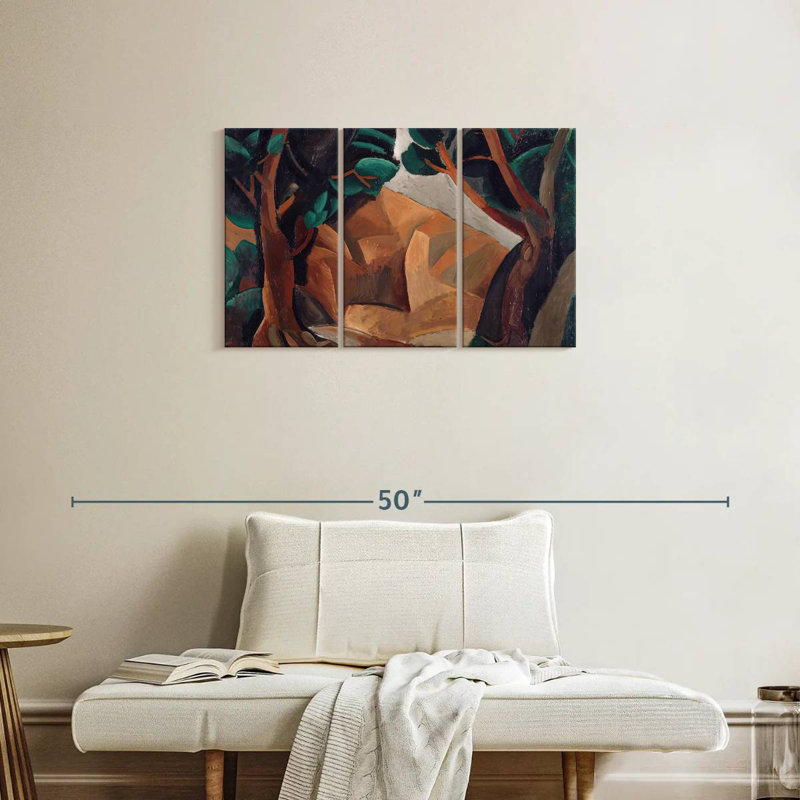 Avery Landscape With Two Figures, 20" H x 33" W