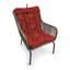 Coussin de chaise d'extérieur 21 "x 38" avec attaches et boucle (ensemble de 2)