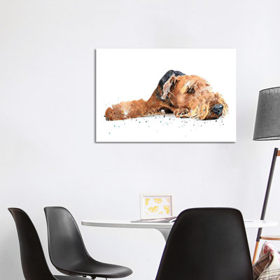Airedale by EdsWatercolours - Wrapped Canvas Gallery-Wrapped Canvas Giclée