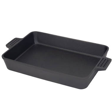 Lava Enameled Cast Iron 10 inch by 16 inch Roasting Pan 16 inch-Spring Series Orange, Size: W:10.27 Large:18.50 H:2.48