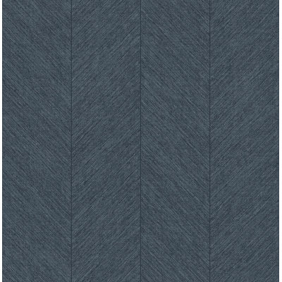 Kallam Indigo Chevron Wallpaper