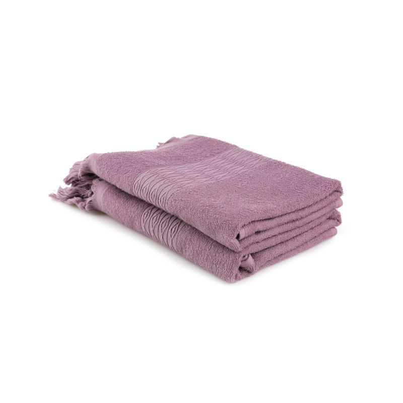 Ensemble de serviettes de bain de qualité supérieure (2 pièces), couleur prune, 19,7 x 35,4 pouces | 100% coton, 9,0 oz / verge carrée | Lavable à la machine à 104 ° F | Doux, absorbant et durable pour un usage quotidien, idéal pour la salle de bain et la salle de sport