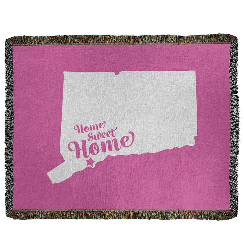 Jeté en coton tissé bridgeport doux, l 37 po x L 52 po, Rose