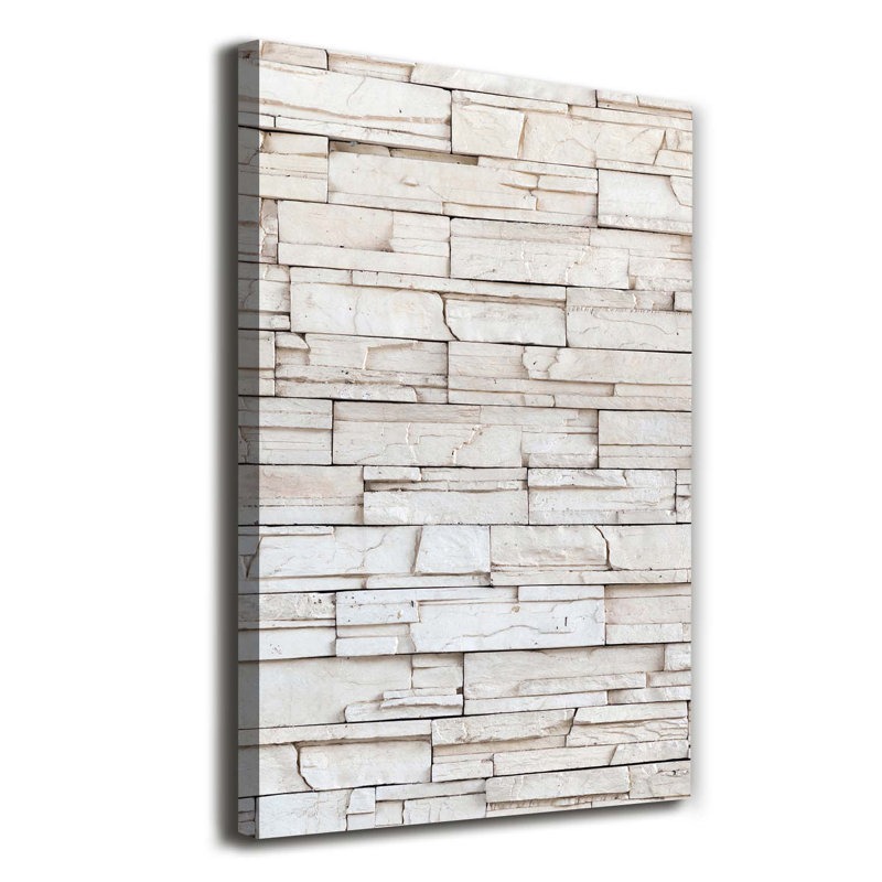 A Stone Wall - Wrapped Canvas Print