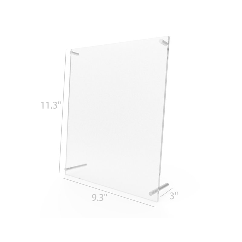 Cadre photo en acrylique 8 po x 10 po avec support photo
