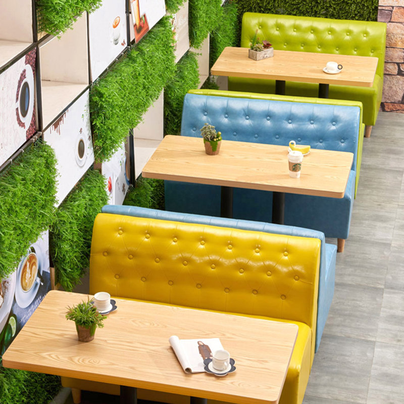 Banc rembourré en similicuir, Vert