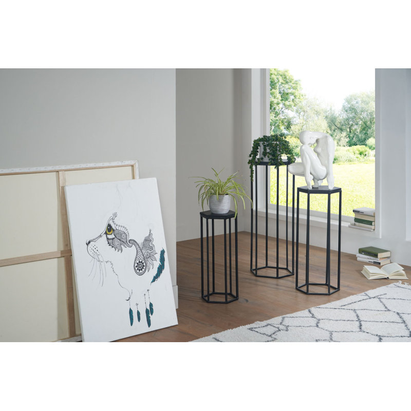 Epitome Plant Stand - Set of 3, Black