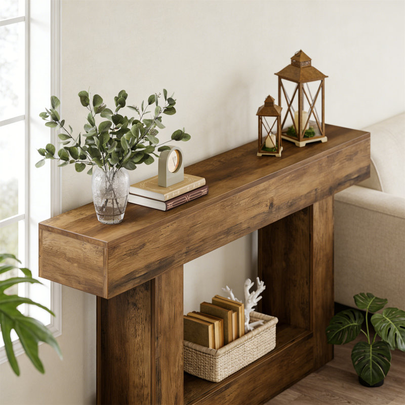 160cm Console Table, Brown