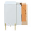 Armoires de rangement avec portes en acrylique, armoires de rangement modernes de luxe légères avec tablettes réglables, armoire d'appoint pour le salon, description du vestibule-905898250