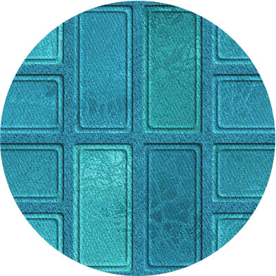 Tapis bleu tissé à la machine