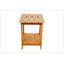 Table d'appoint en bois imitation bois, simple mais texturée pour les pique-niques en plein air et l'utilisation quotidienne.-208377329