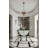 Stines 10-Light Black Chandelier with Glass Shades-29485575-29485576