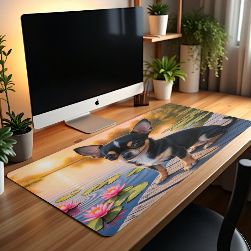 Polyester Desk Pad, 23.6x13.8